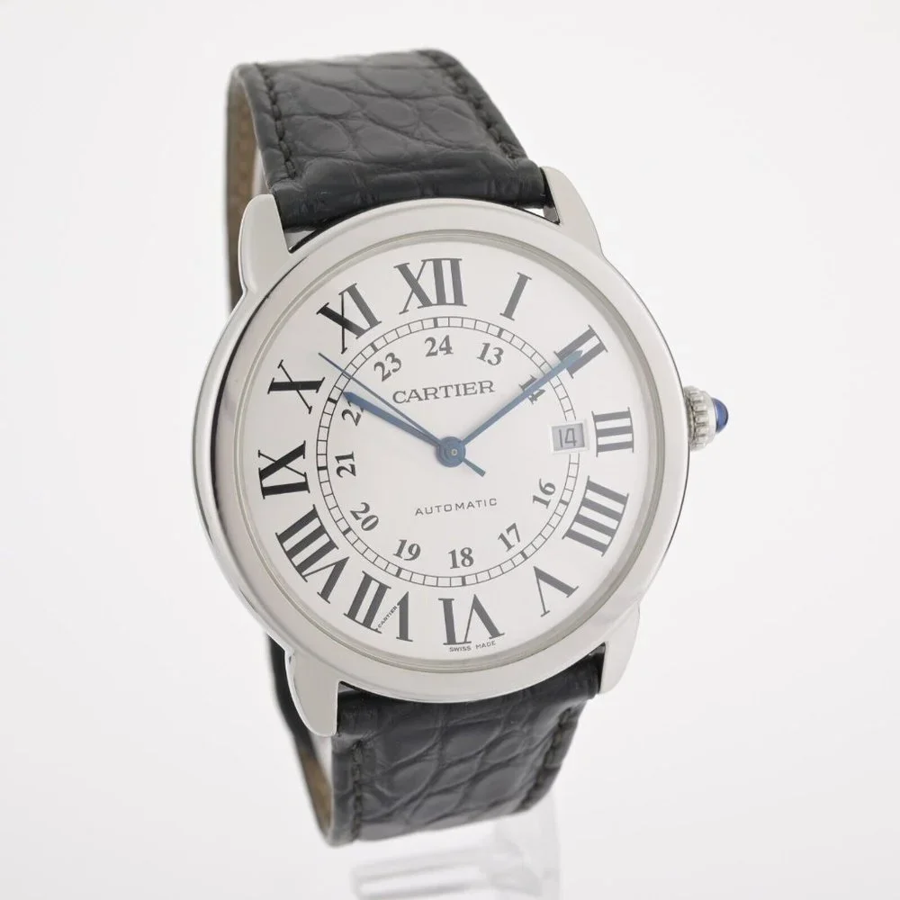 Cartier Ronde Solo XL 3802 W6701010 42mm Stainless Steel Watch W/ Box - Picture 2 of 13